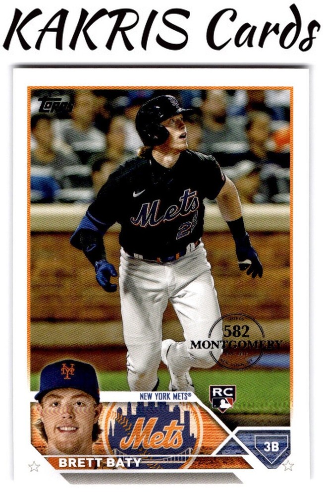 582 Montgomery Club Foil Stamped #89 Brett Baty RC