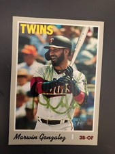 Minnesota Twins MARWIN GONZALEZ autographed 2019 Topps Heritage