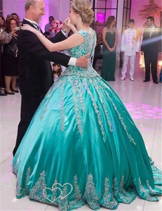 satin quinceanera dresses