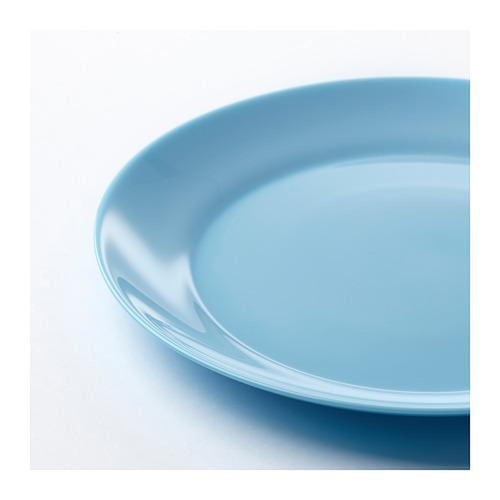 Lot of 4 IKEA Besegra Light Blue Dessert Plates Dinnerware Tableware NEW - Picture 4 of 14
