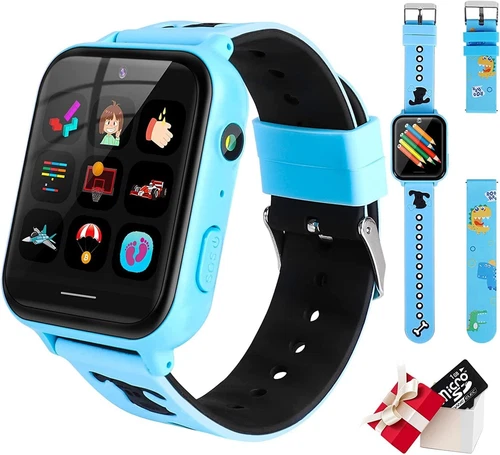 Reloj inteligente para niños con llamada bidireccional reproductor de música cámara juegos reloj SOS para niños - Imagen 3 de 40