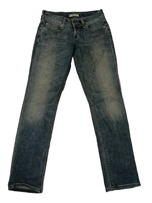 Levis 571 Womens Jeans W28 L32 Slim Fit Blue Denim UK