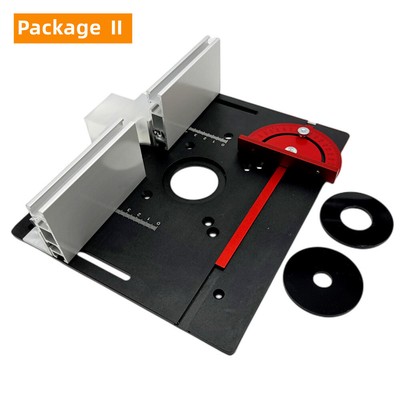 Aluminium Saw Woodworking Workbench Router Table Insert Plate Guide Table`