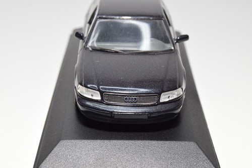 B38 1:43 MINICHAMPS AUDI A8 D2 MET. BLACK DEALER BOX MIB - Picture 5 of 20