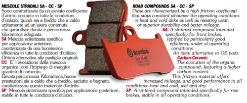 CP Plaquettes de Frein Avant BREMBO pour Kawasaki KVF A1, A2, B1 Prairie 400 97> - Photo 5/7
