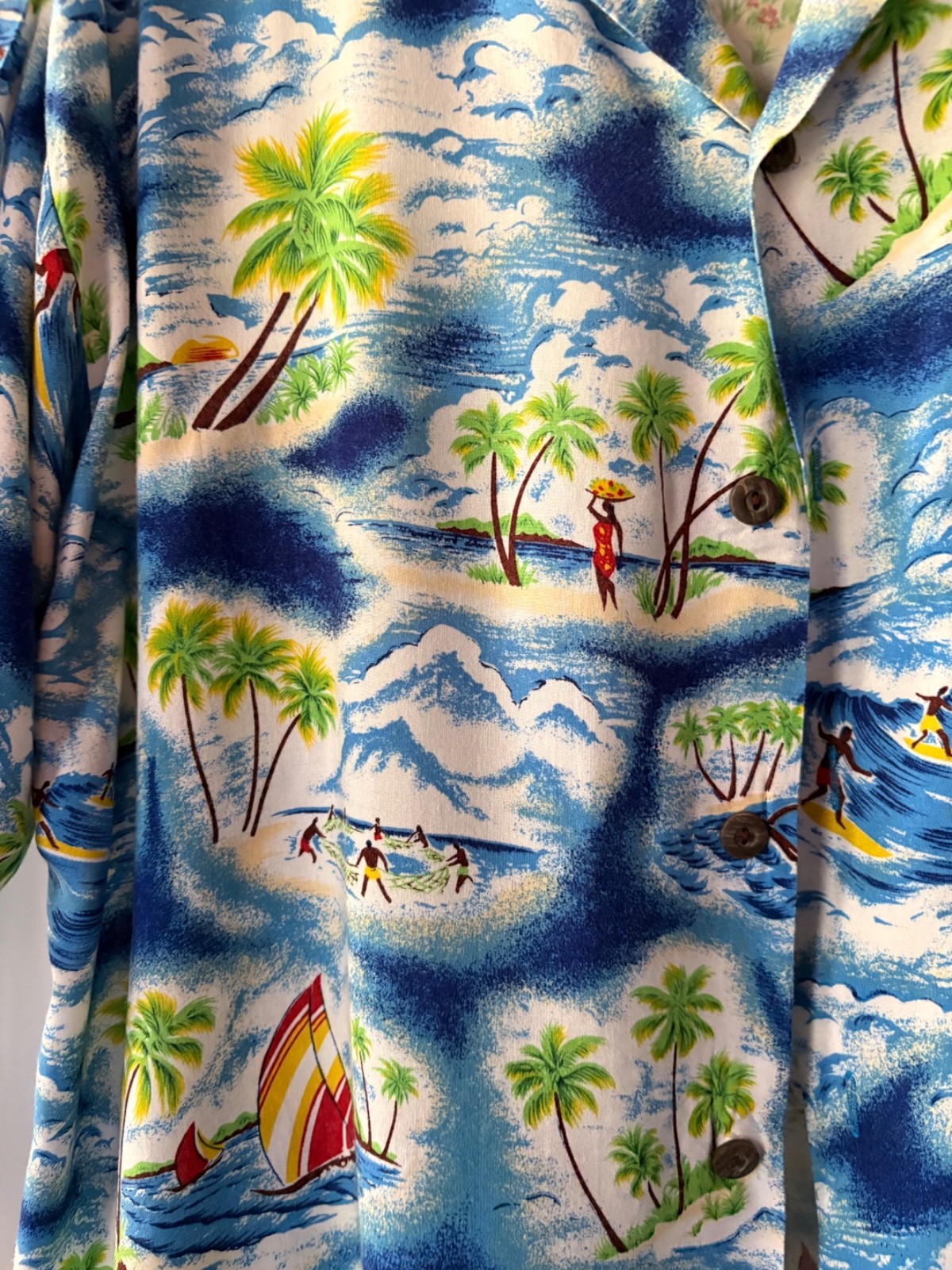 Men's Pineapple Connection Large Rayon Hawaiian C… - image 2