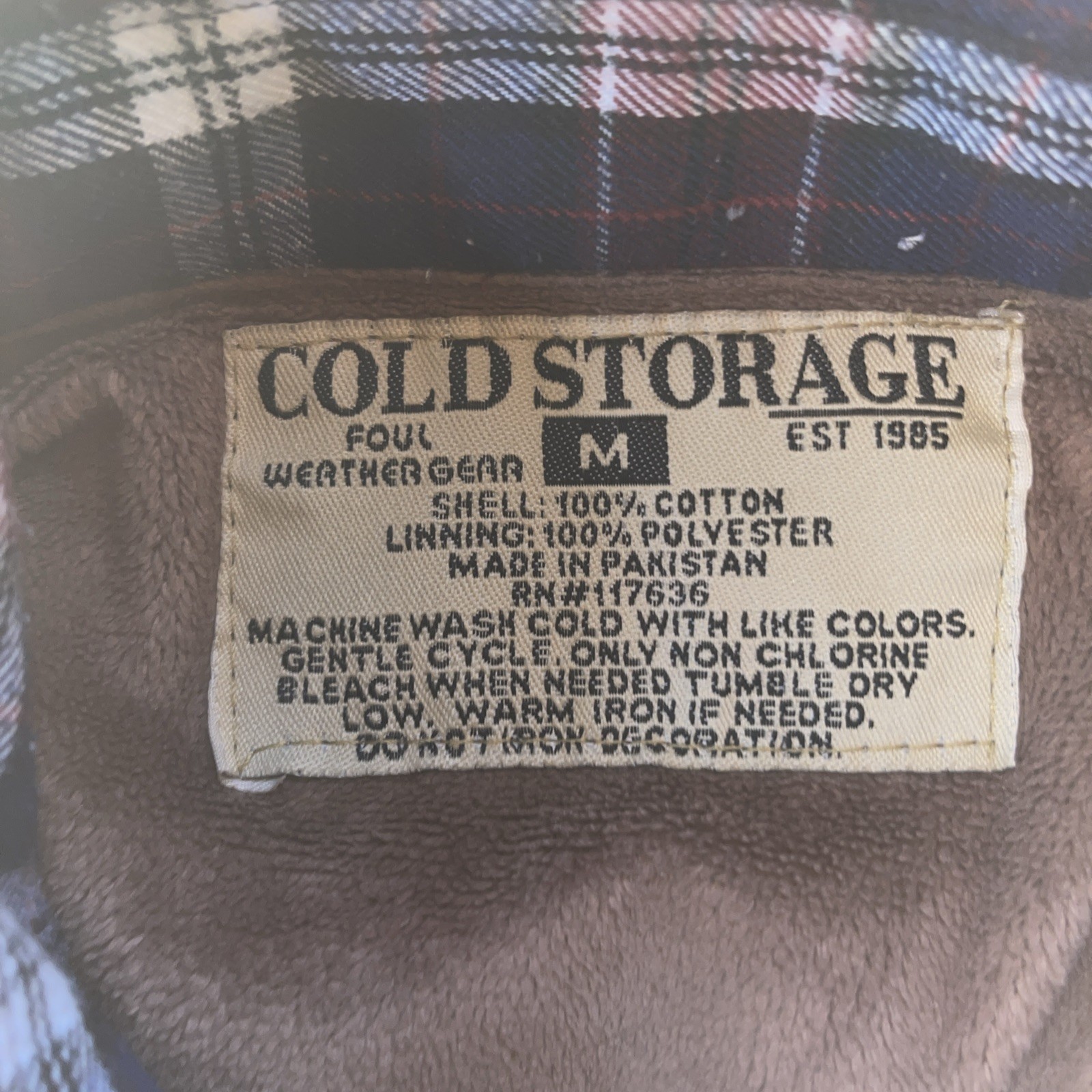 Cold Storage Heavy Flannel Shacket Medium - image 3