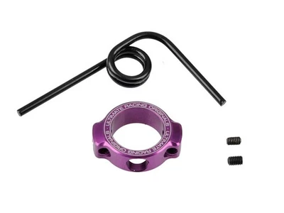 Ressort de tube d'échappement Ultimate RC avec anneau en aluminium violet et ... - Photo 1/3