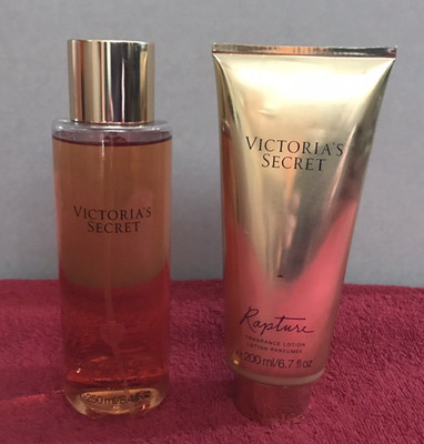 Victoria's Secret Rapture Body Mist & Lotion Set NEW 8.4 oz / 6.7 oz ...
