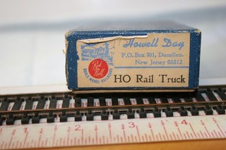 HO Brass Howell Day KMT Models Rail Truck with trailer unpainted