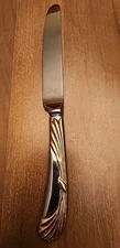 Sasaki GOLD Wings Gerald Patrick Dinner Knife Flatware 9" Gold Plated/Stainless 