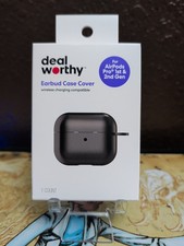 NIP Deal Worthy Earbud Case Cover For AirPod Pro 1/2 Gen Black