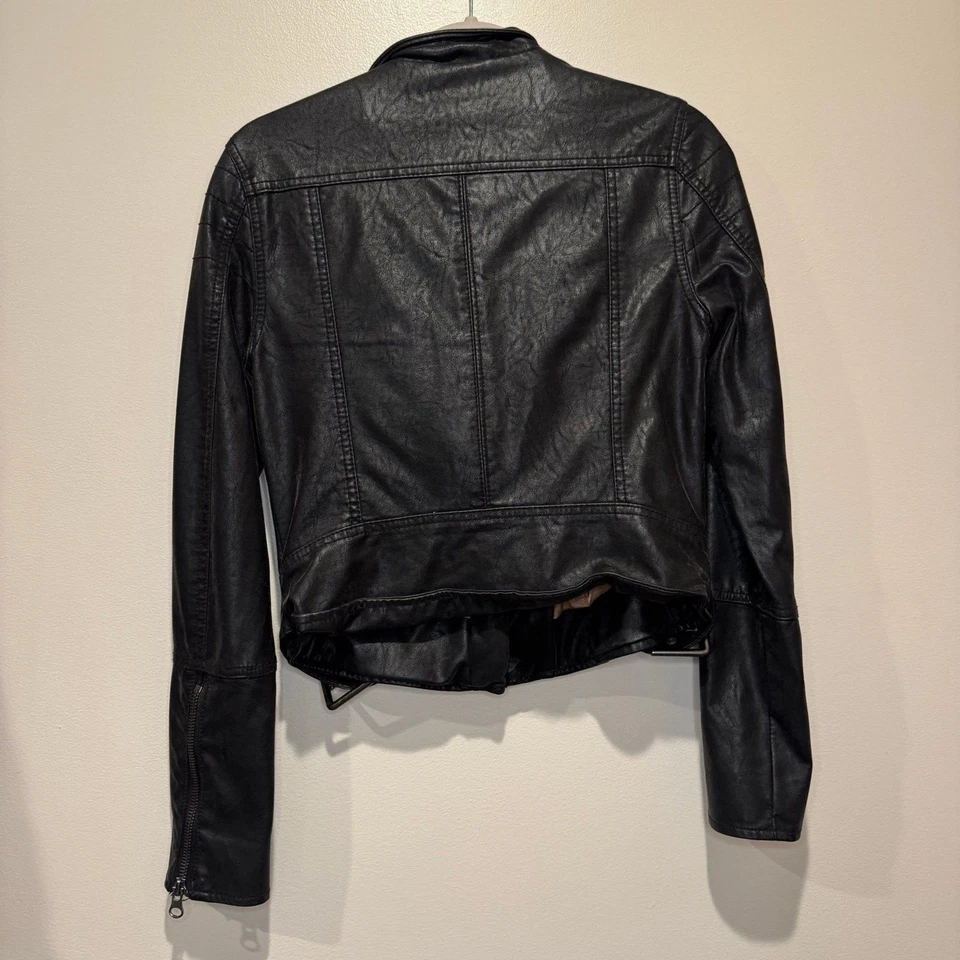 Free People We The Free Heartbreaker moto imitación cuero chaqueta XS F13-40 Foto 3 de 4