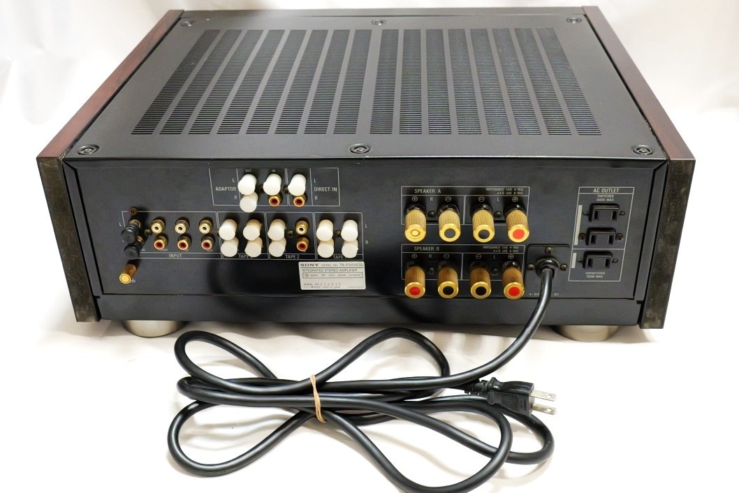 Sony TA-F555ESL Stereo Power Amplifier MOS FET AC100V 50Hz/60Hz
