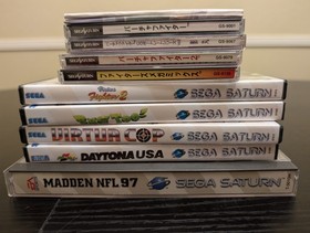 Lot Of 33 Sega Saturn  Games. Panzer Dragoon, Nights, Mystaria. PLEASE READ!
