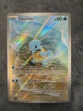 Carta rara Pokémon Squirtle TCG Holo nuova/come nuova 170/165 scarlatto e viola serie 151
