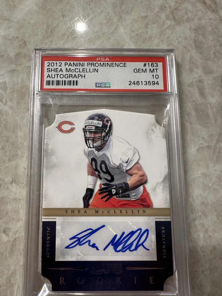 2012 Panini Prominence Shea McClellin Rookie RC Auto /199 #163 PSA 10 GEM MINT - Image 3 of 4