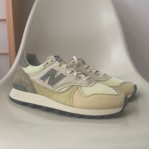 AURALEE x NEW BALANCE 475 żółty beżowy U475AR rozmiar 9,5 amerykańska japońska etykieta RZADKI NOWY - Zdjęcie 1 z 9