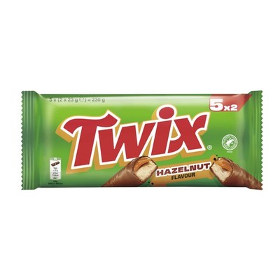 Twix Multipack Haselnuss 5x46g leckere Haselnussnote Packung 230g