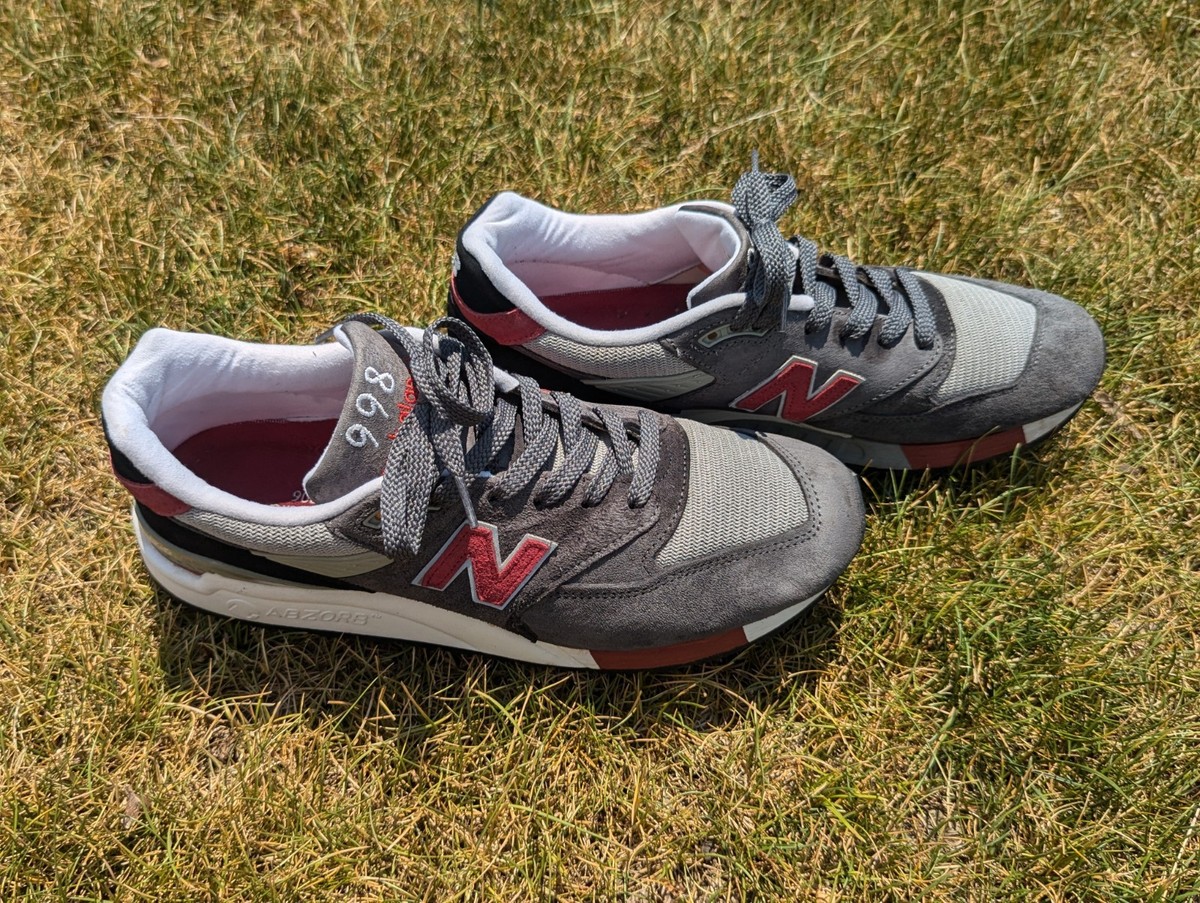 New Balance 998 M998GR Grey Maroon Mens 10 | eBay