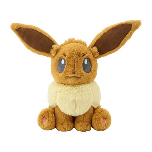 Pokemon Center Original Fluffy Hugging Plush Doll Eevee Poké Plush JP 39 cm