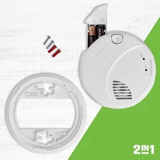 2-pk First Alert Combination Smoke & Carbon Monoxide Alarm Locator 10yr Battery