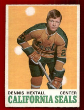 1970-71 O-Pee-Chee #186 Dennis Hextall EX+