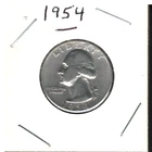 1954  Washington Silver Quarter