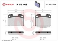 Brembo Bremsbelagsatz, Scheibenbremse P 61 101 FüR Peugeot