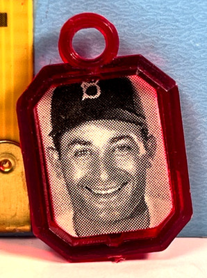 Vintage Baseball Vending Gumball Machine Charm Brooklyn Dodgers CARL FURILLO #C