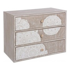 Yes Everyday SHIVA Cassettiera 3 Cassetti Legno scuro (30cm)