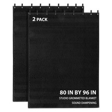 2 Pack Large Sound Dampening Blankets - 96" x 80" Heavy Duty 850GSM Acoustic ...