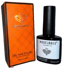 1- Modelones Gel Nail Polish 0555 WHITE 15ml New In Box/RARE See All Photos