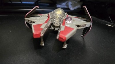Star Wars Transformers Obi Wan Kenobi Action Figure Jedi Starfighter 2005 Hasbro