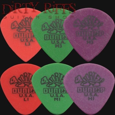 12 x Dunlop Tortex Jazz-Gitarren-Plektren/Gitarrenplektren - Größe Ihrer Wahl