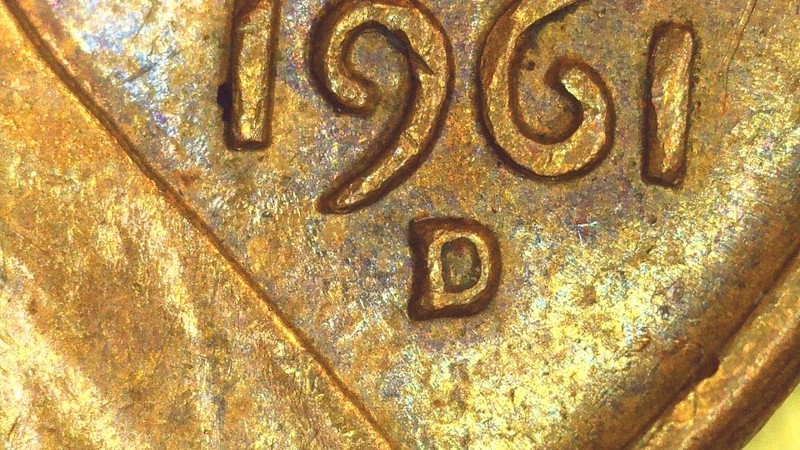 1961 D Lincoln Memorial Cent with a Doubled Die Obverse & D/D MM Error (A368)