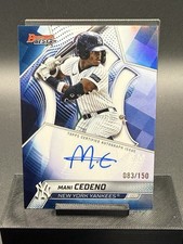 Mani Cedeno  2025 Bowman's Best - Best of 25 - Blue Auto #83/150 -  Yankees