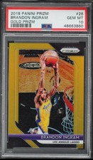 2018-19 Panini Prizm #26 Brandon Ingram Prizms Gold #/10 PSA 10 Gem Mint