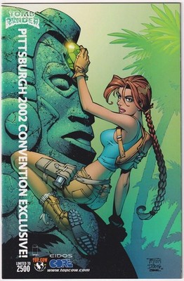 TOMB RAIDER #21 PITTSBURGH CONVENTION GREEN VARIANT 2002 NM TOP COW IMAGE