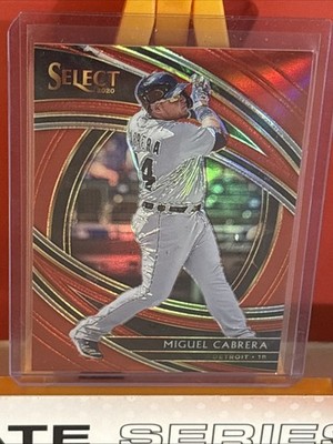 MIGUEL CABRERA 2020 Panini Select Premier RED Prizm /199 #107 DET LEGEND SP