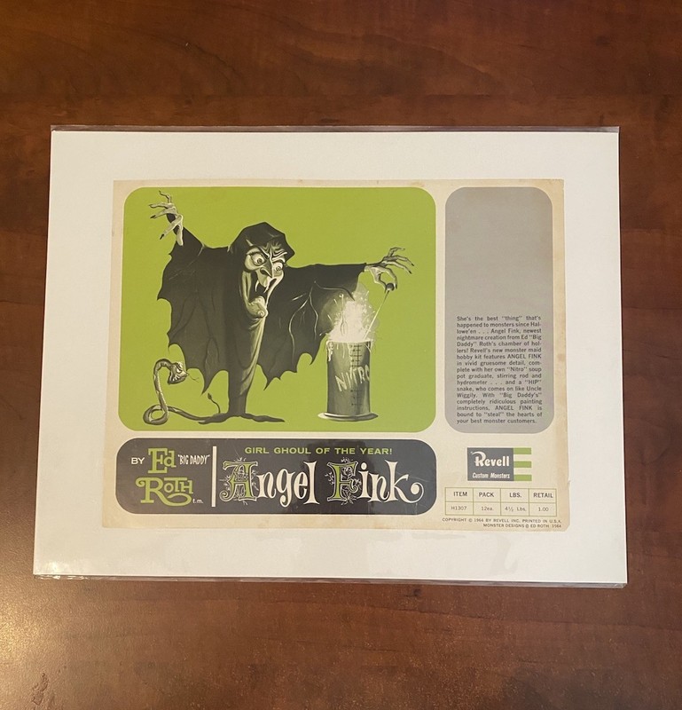 1964 Revell Ed Roth Angel Fink Promotional Dealer Flyer not Aurora