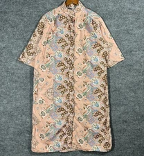 VINTAGE 60s 70s MODELS COAT House Dress Boho Colorful Mod Paisley Floral Size 10