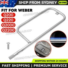 Fit For Weber Q200 Q220 Q2000 Q2200 Stainless Steel Grill Burner Tube With Screw