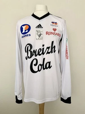Vannes Olympique Club 2009-2010 home Diguiny match worn Adidas France shirt - Photo 1/4