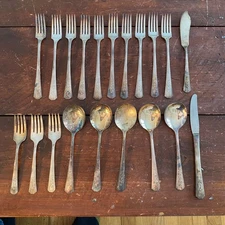 Vintage William A Rogers A1 Plus by Oneida Utensils Silverplate Quantity 20