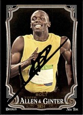 Usain Bolt Signed 2024 Topps Allen & Ginter #208 Trading Card COA Proof Photo 17