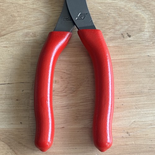 Snap On 11" Long Reach Needle Nose Pliers Red Handle Talon Grip 911ACF USA - Foto 11 di 13