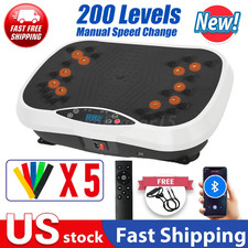 Waver Vibration Plate Exercise Machine Whole Body Fitness Vibrat Platform Music