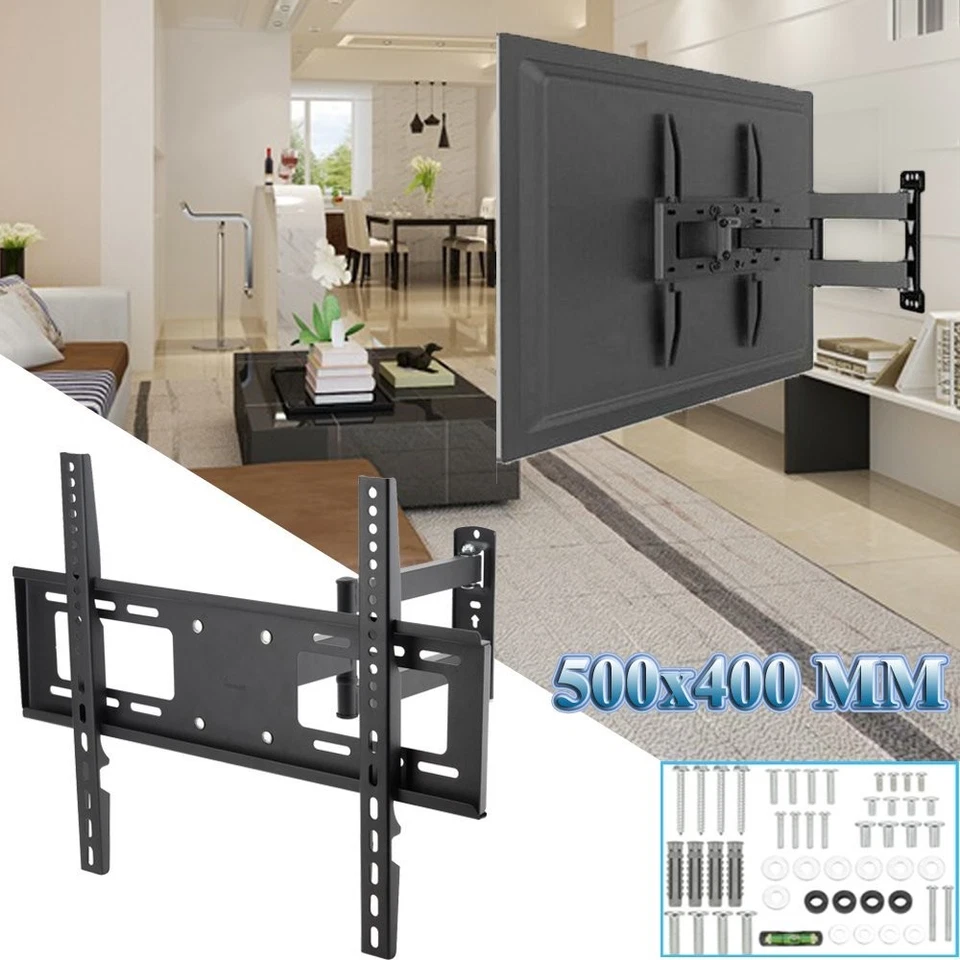 Soporte de pared para TV inclinable giratorio para 32 37 40 47 50 55 65 " pulgadas para Samsung LG Foto 4 de 4