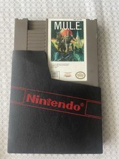 M.U.L.E. NES Nintendo Entertainment System 1990 Authentic W Sleeve Cleaned